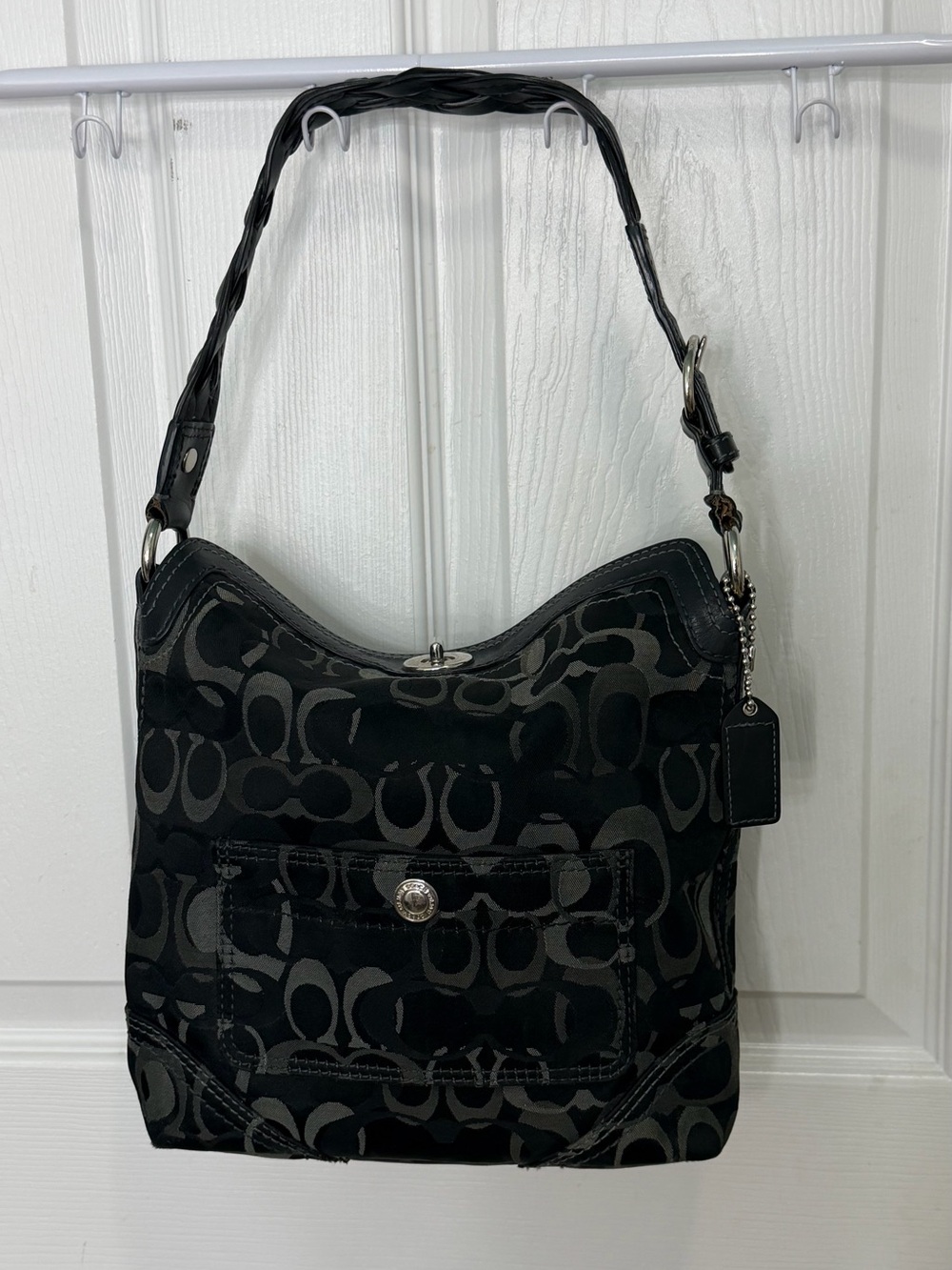 Vintage Y2K Coach Chelsea Optic Signature Hobo Bag